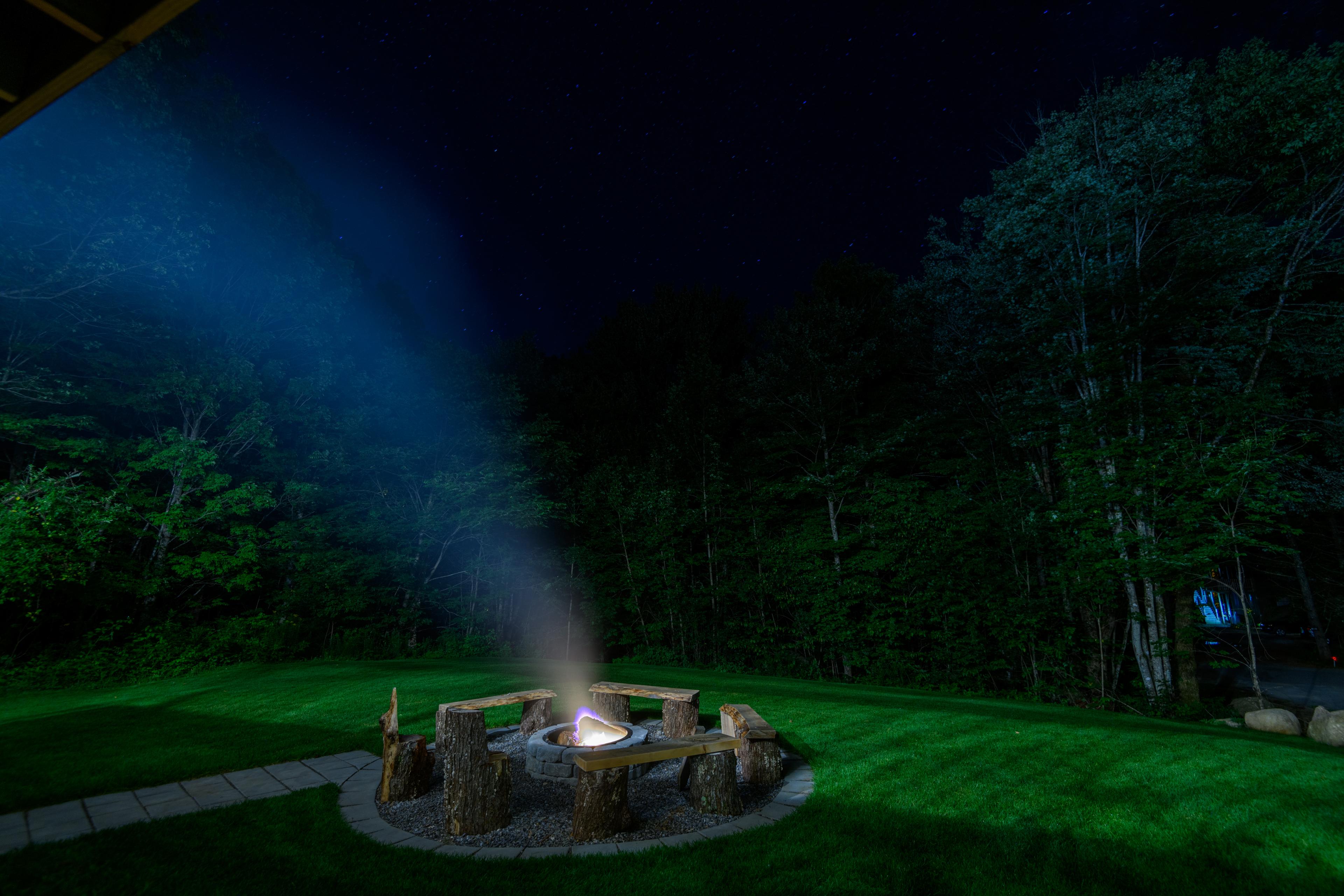 Firepit at night