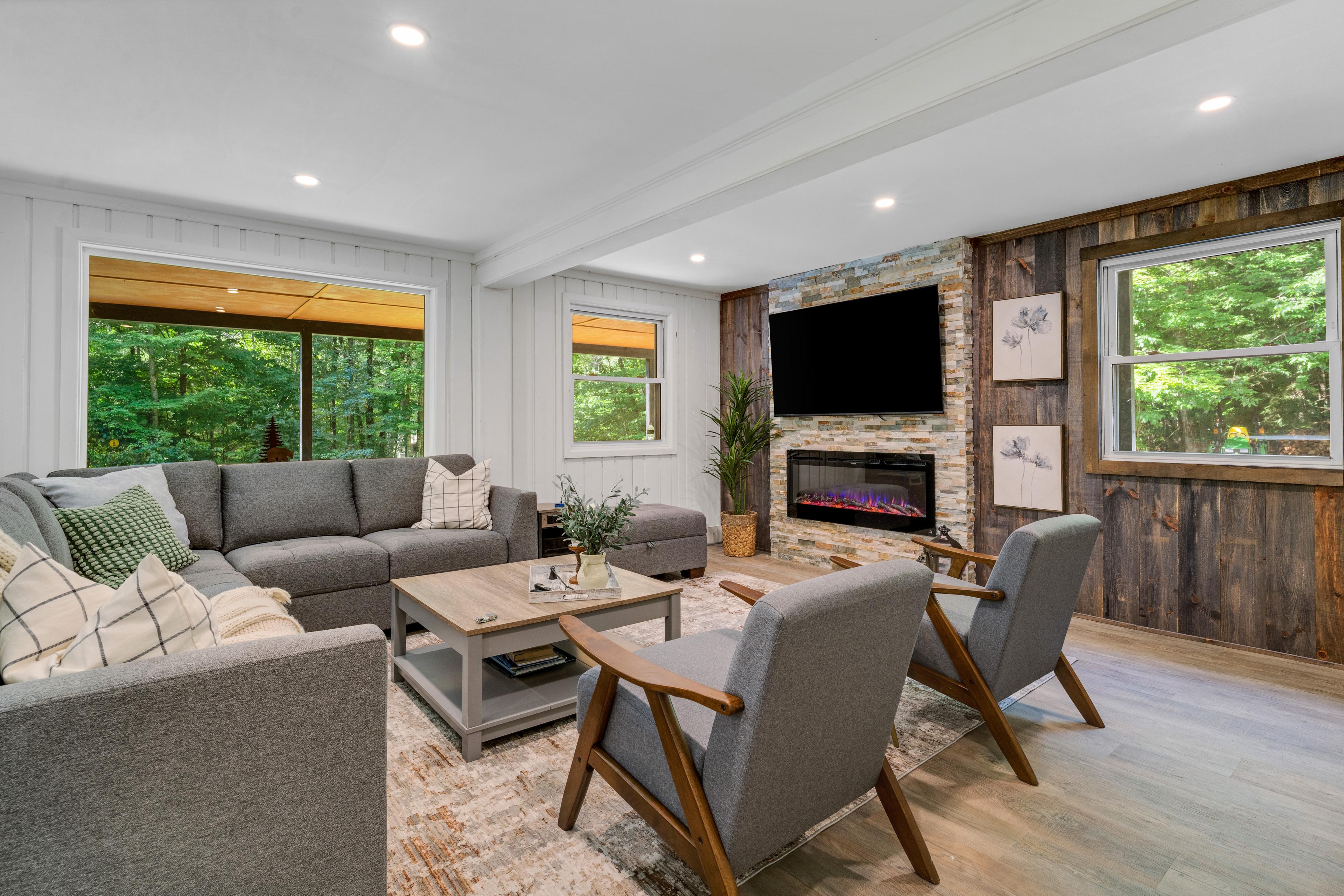 Trine Chalet living room